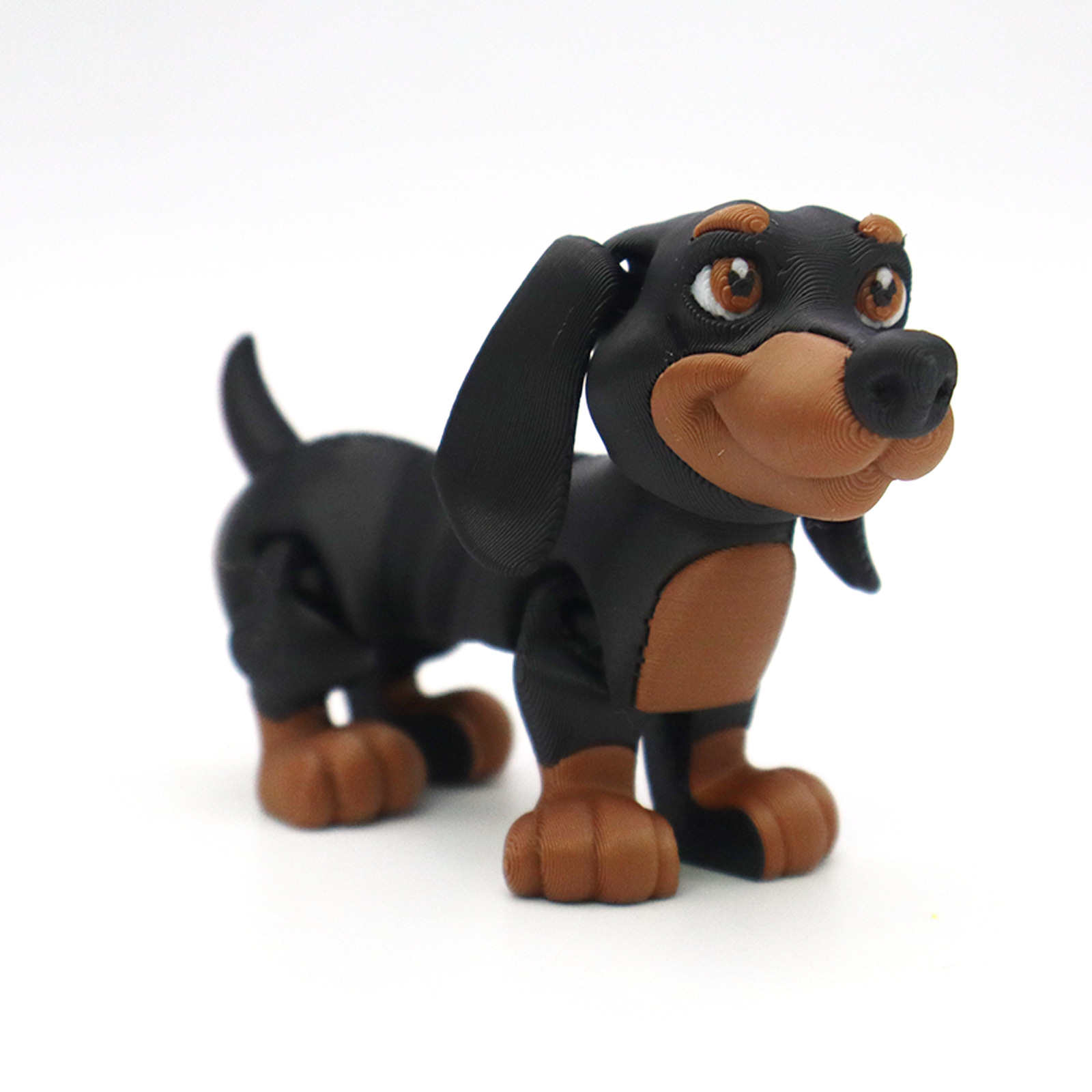 Interactive Squeaky Plush Dog Toy - 3Dプリント犬の家の装飾動物モデル小さな置物おもちゃ犬子犬リアルなぬいぐるみペット犬手作り