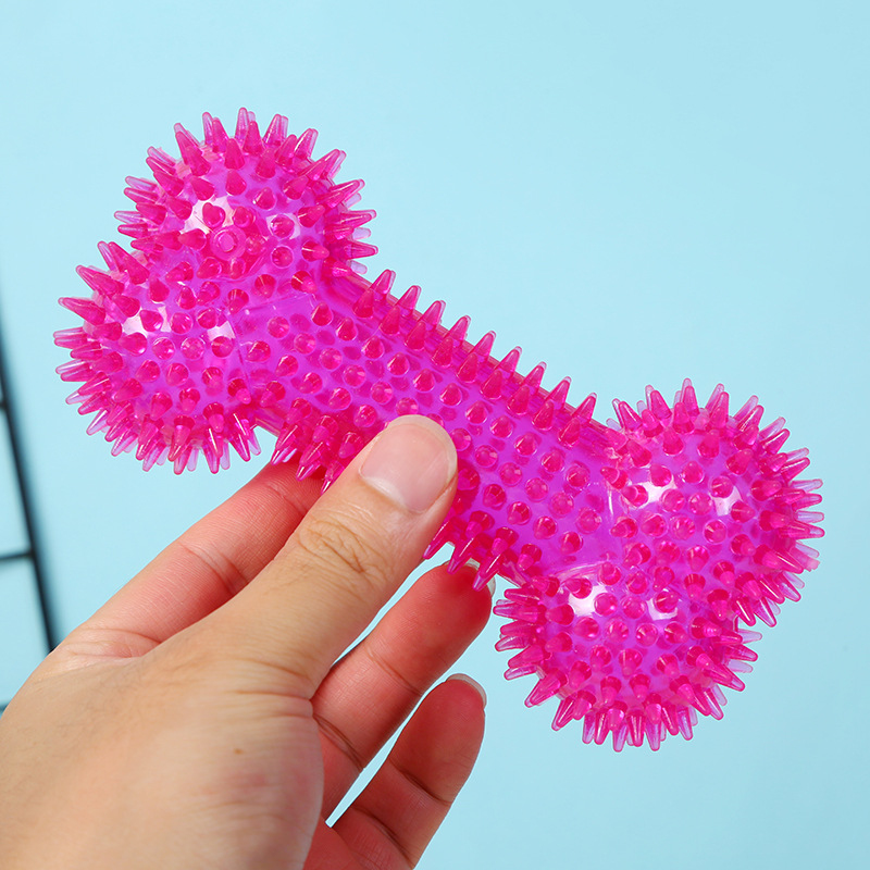 ペット用噛むおもちゃ 骨型のスパイキーボールTPRプラスチッ - Interactive Squeaky Plush Dog Toy のレビューと価格
