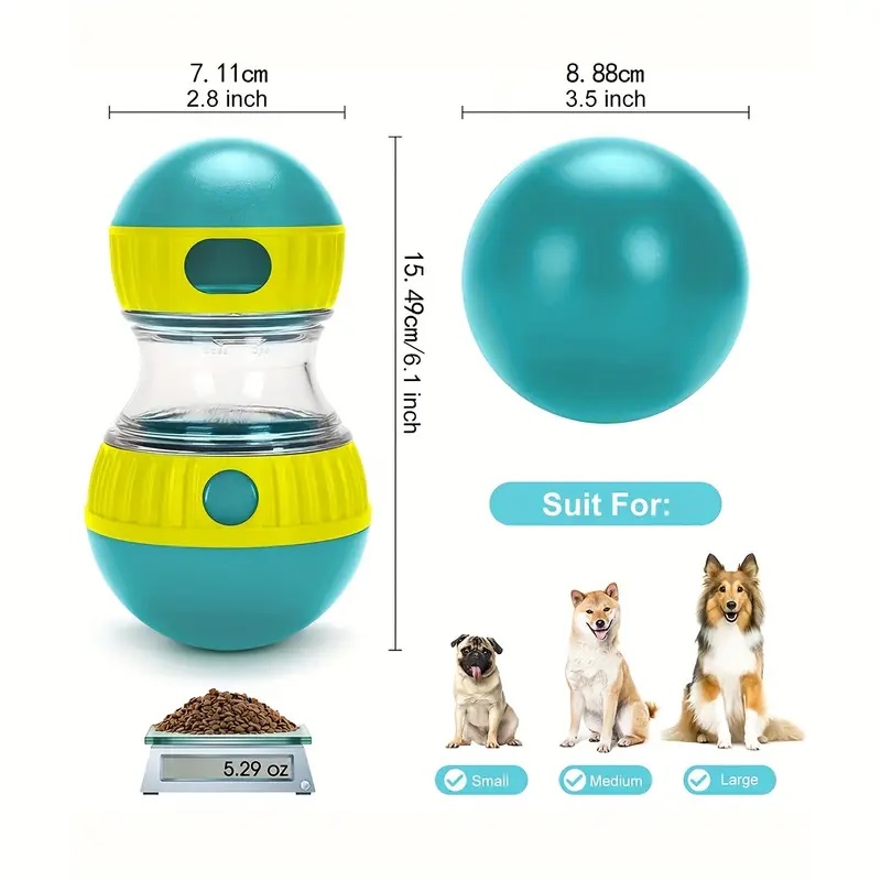 インタラクティブな犬用おやつディスペンサーおもちゃ、あらゆる - Dog Puzzle Feeder Toy のレビューと価格