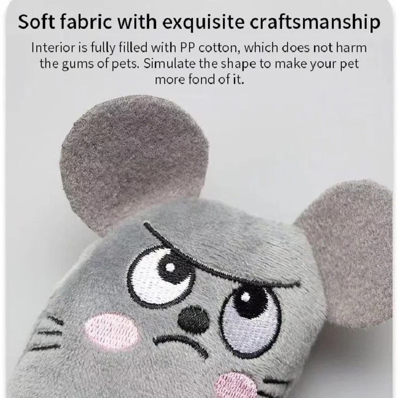 かわいい猫のおもちゃ面白いインタラクティブぬいぐるみ猫のおも - Catnip Interactive Plush Mouse のレビューと価格