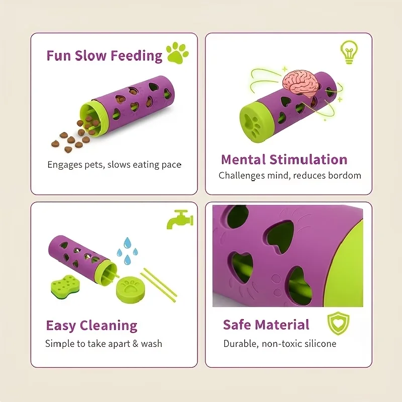 インタラクティブな取り外し可能なペット用スローフィーダートリ - Dog Puzzle Feeder Toy のレビューと価格