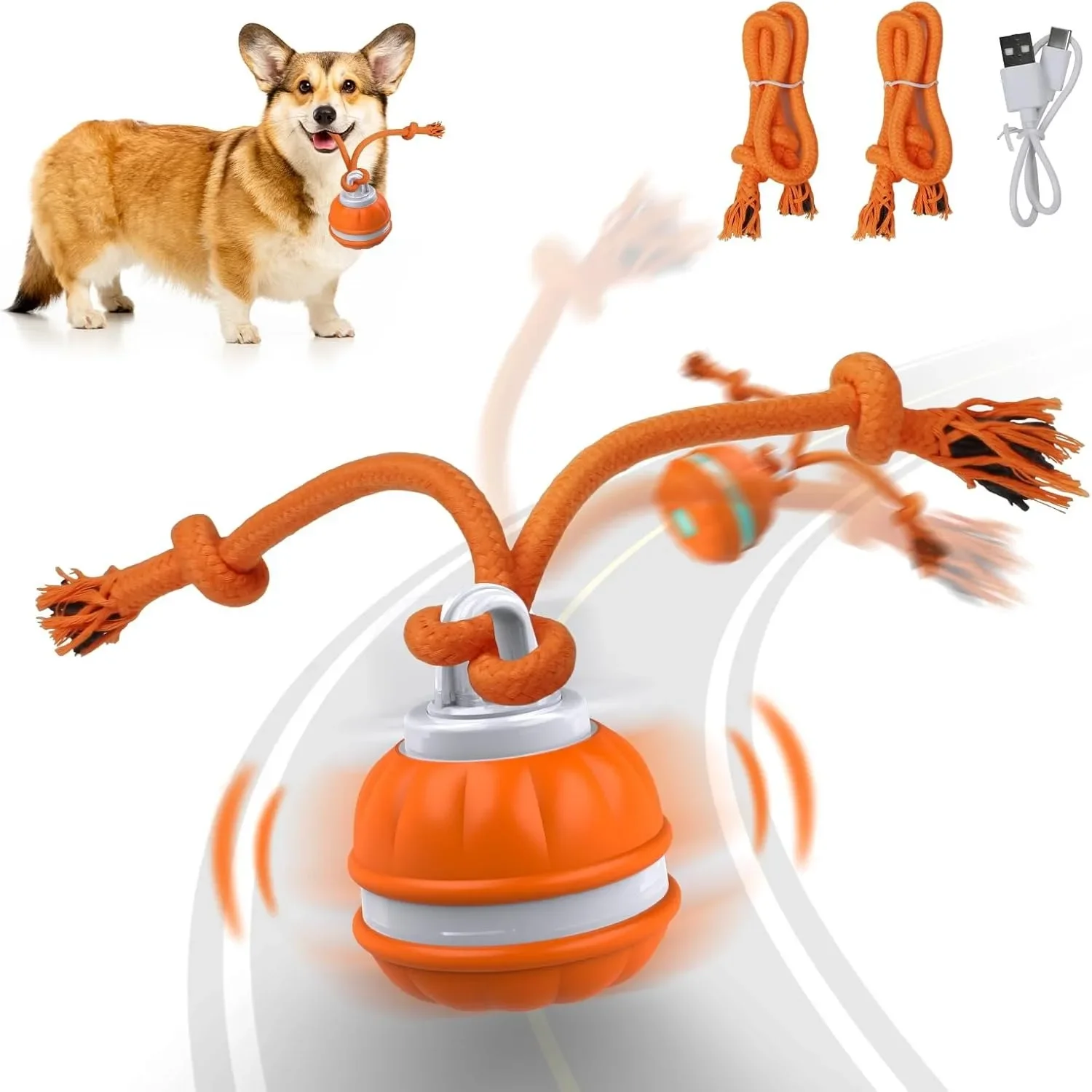 犬用ペットボール。インタラクティブなおもちゃ。動きを感知して - Automatic Moving Dog Ball のレビューと価格
