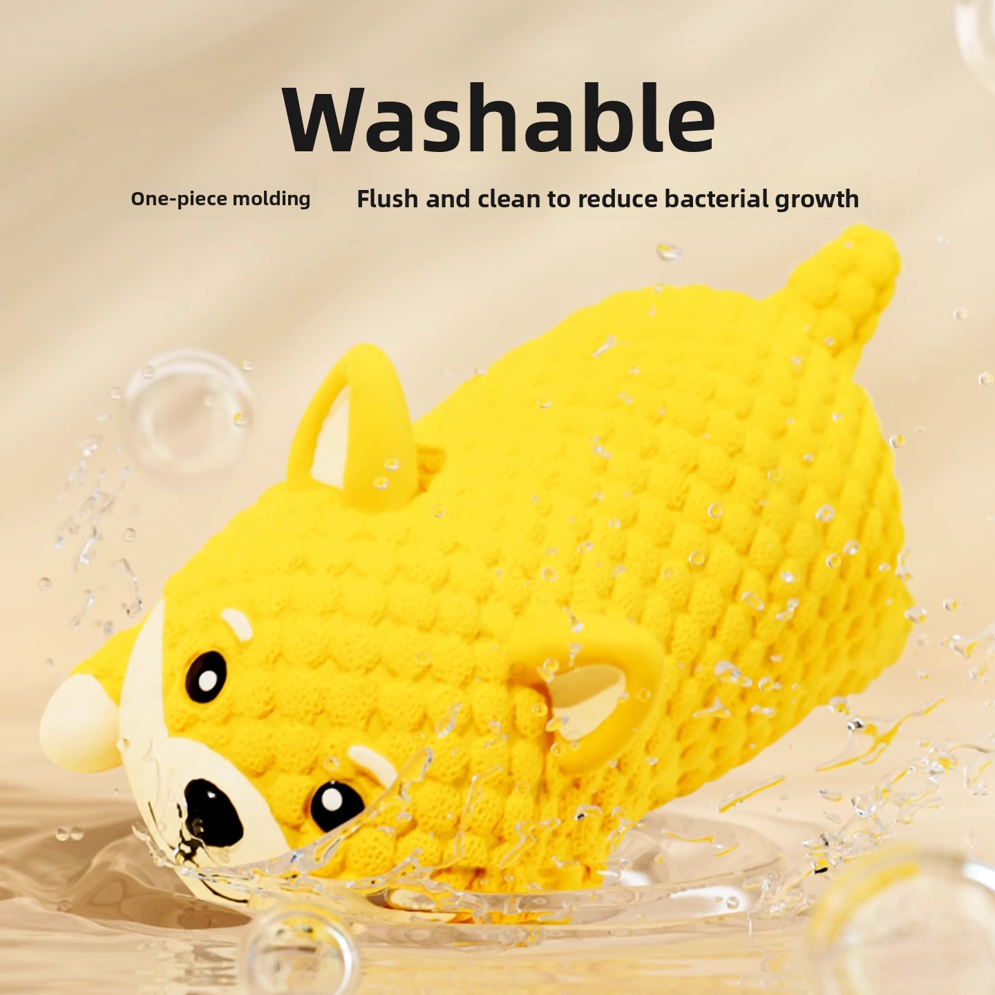 鳴き笛入りラテックスベアードッグチュウトイ、テクスチャ表面歯 - Interactive Squeaky Plush Dog Toy のレビューと価格