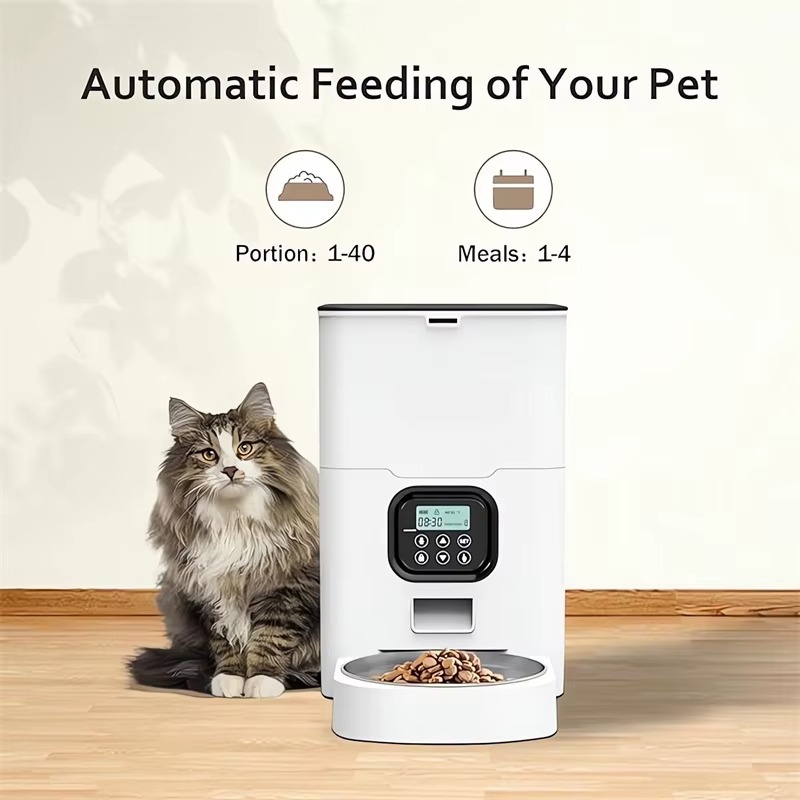 6Lスマートペットドッグフィーダー 自動ペット給餌器 タイマ - Pet Feeders のレビューと価格