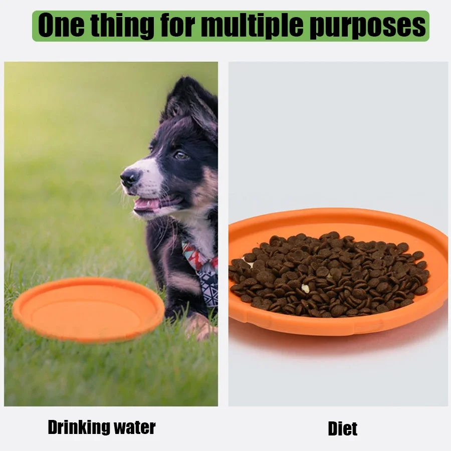 大型犬用、金色の毛並み、ペット用フライングディスクおもちゃ。 - Flying Disc Dog Training Toy のレビューと価格