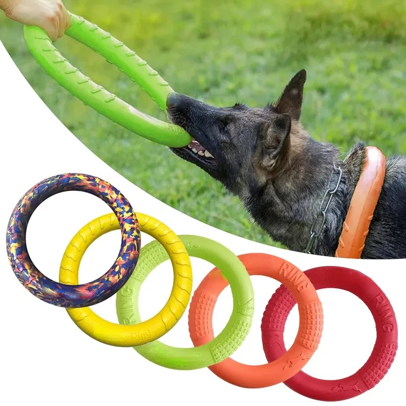 飛んでいるディスクバドッグトレーニングリング,犬のための耐摩 - Indestructible Dog Chew Toy のレビューと価格