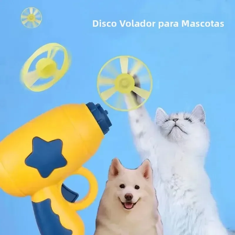 猫が喜ぶおもちゃ。インタラクティブな仕掛けで、猫や犬のトレー - Flying Disc Dog Training Toy のレビューと価格