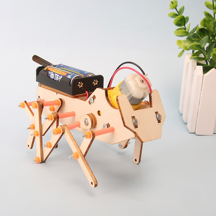 学生DIYテクノロジー小型製作クラフト手作り材料セット六脚ロ - Interactive Squeaky Plush Dog Toy のレビューと価格