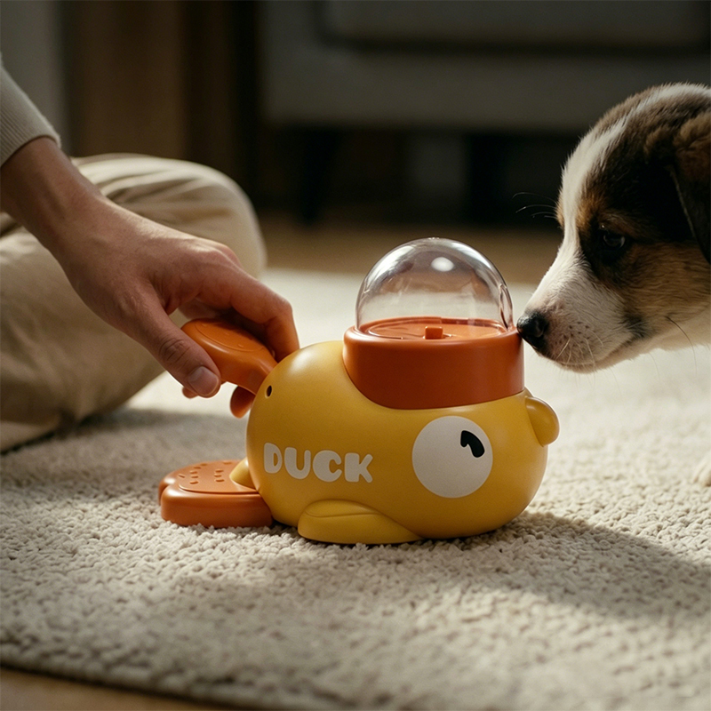犬用2-in-1インタラクティブおもちゃ、ペット用自動フード - Dog Puzzle Feeder Toy のレビューと価格