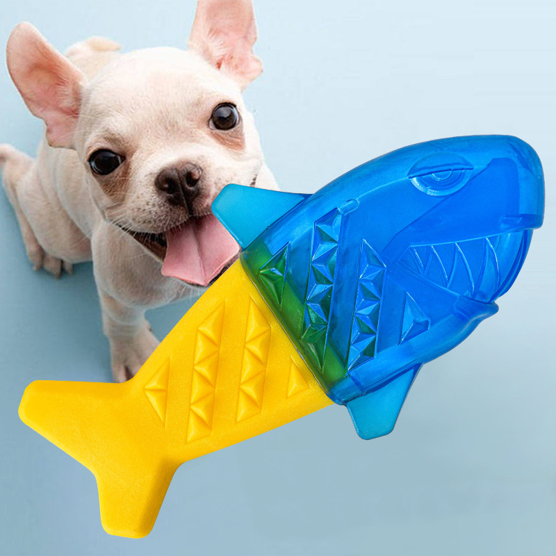 冷凍可能な夏用犬用冷却おもちゃ、歯ぎしり用骨型水入り冷凍噛む - Teeth Cleaning Dog Chew Bone のレビューと価格