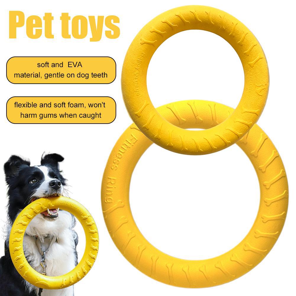 犬用リングおもちゃ。壊れにくく、噛むのに適しており、空中で飛 - Indestructible Dog Chew Toy のレビューと価格